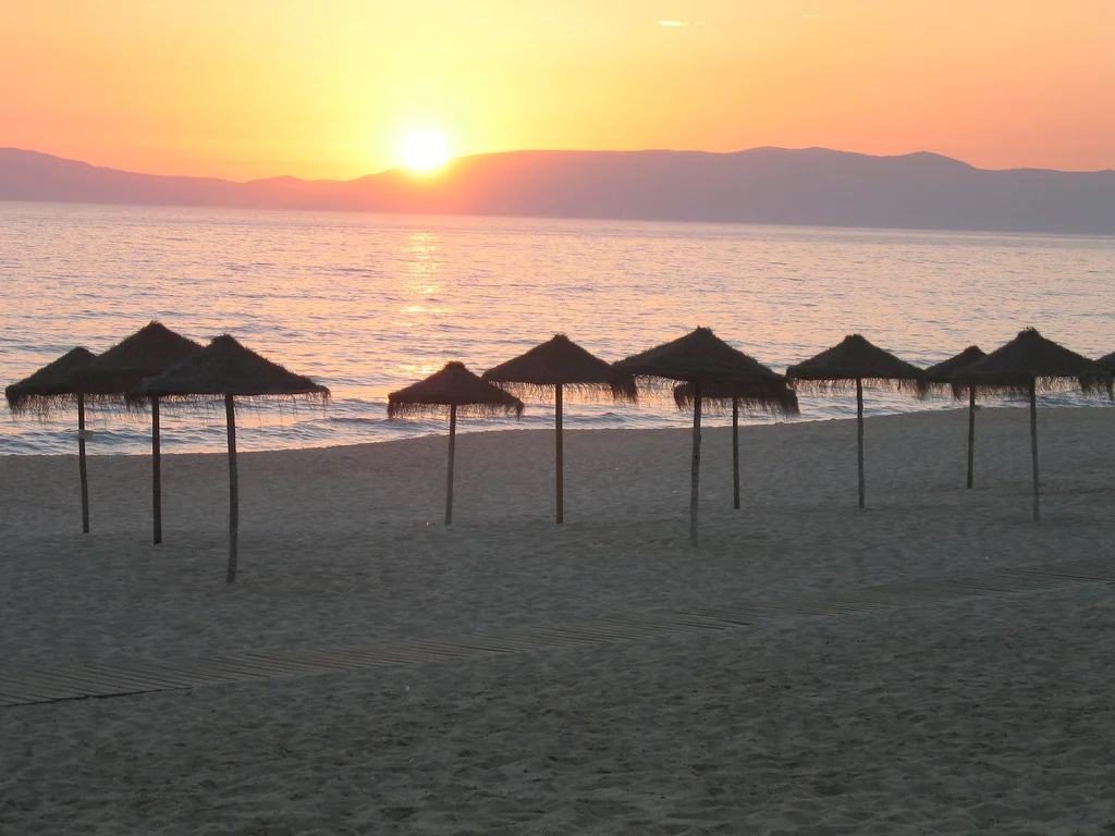 View of Praia da Comporta looking south along the coast