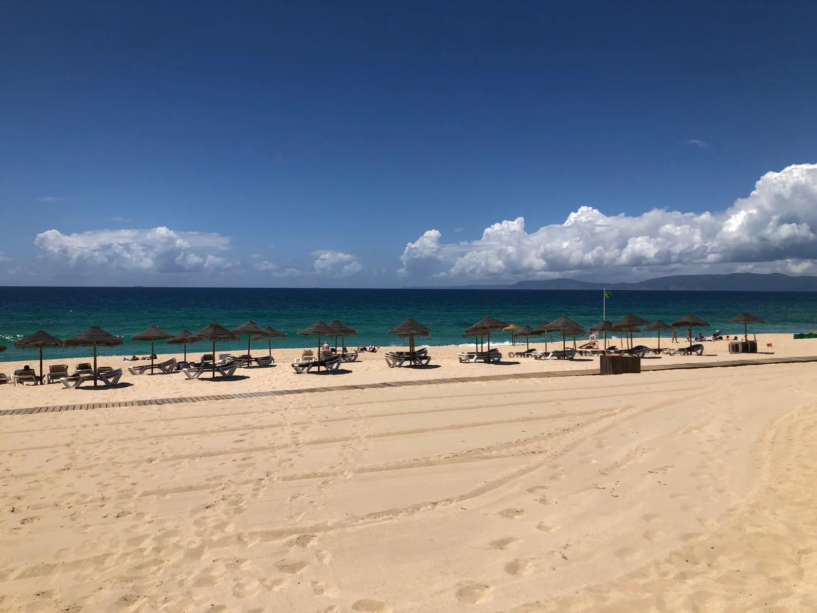 Wide sandy beach at Praia da Comporta